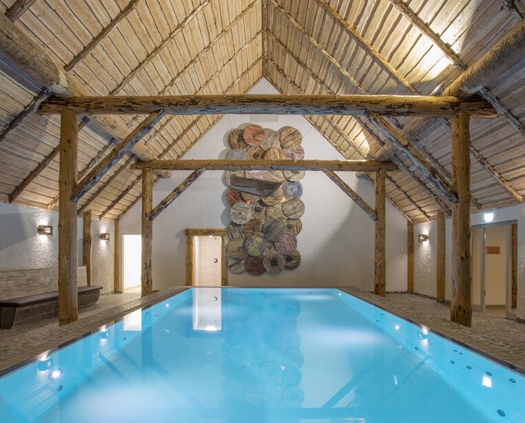 Badehaus im Alfen Saunaland im 3 Sterne Superior Hotel Ringhotel Alfsee Piazza in Rieste | © Alfsee GmbH Ringhotel Alfsee Piazza in Rieste