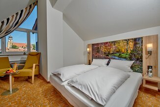 Suite mit Wasserbett | © Germann Popp 2019