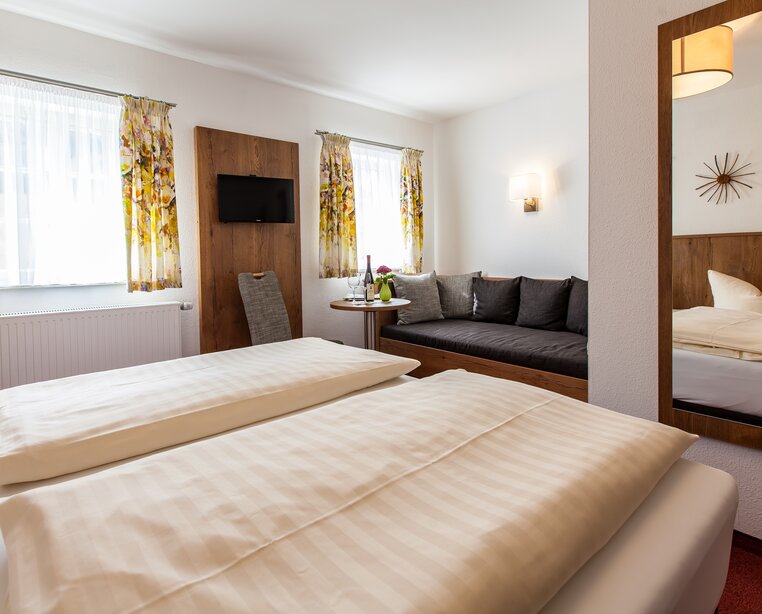 Wohlfühl-Doppelzimmer | © Sonnebergbaude