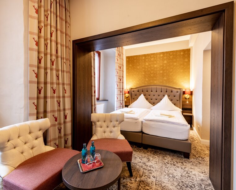 Doppelzimmer Komfort im 3-Sterne Hotel Ringhotel Jägerhof in Weißenfels | © Ringhotel Jägerhof
