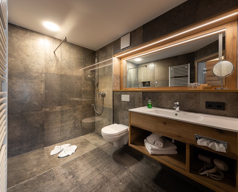 Badezimmer im Ringhotel Landhaus Nicolai in Lohmen, Hotel  in der Sächsischen Schweiz | © Landhaus Nicolai