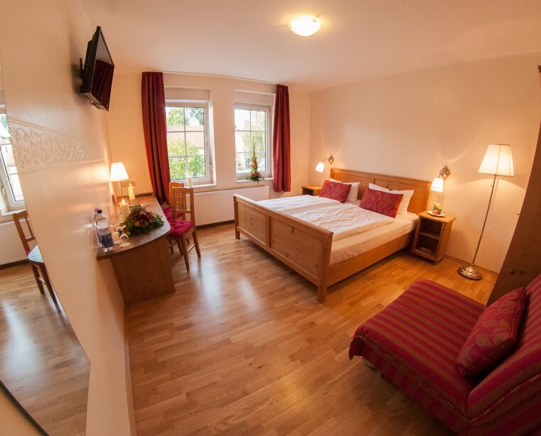 Komfortable Doppelzimmer im Ringhotel Lutherhotel Eisenacher Hof in Eisenach, 4 Sterne Hotel im Thüringer Wald | © Ringhotel Lutherhotel Eisenacher Hof