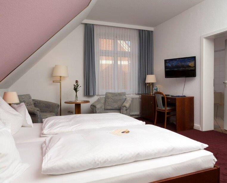 Gemütliche Doppelzimmer "Gelbes Haus 1" im 4 Sterne Hotel Ringhotel Residenz in Wittmund | © Ringhotel Residenz in Wittmund