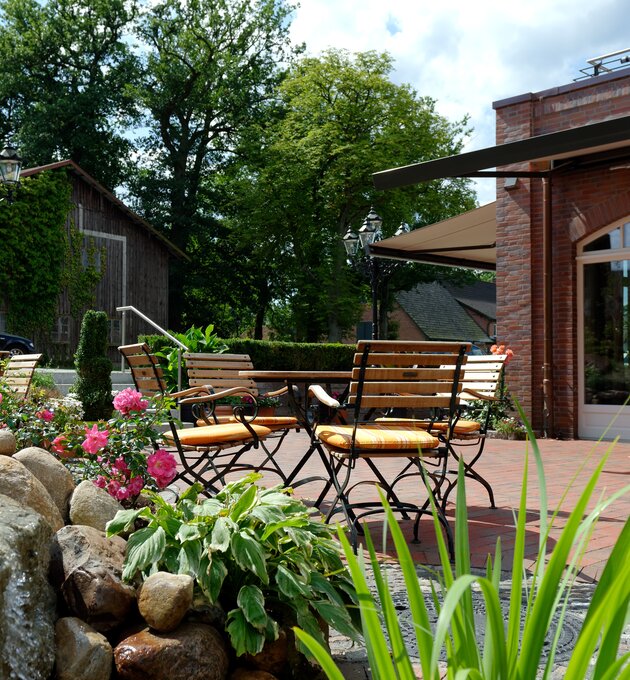 Kaffeegarten im Ringhotel Sellhorn in Hanstedt, 4-Sterne Hotel in der Lüneburger Heide | © Ringhotel Sellhorn