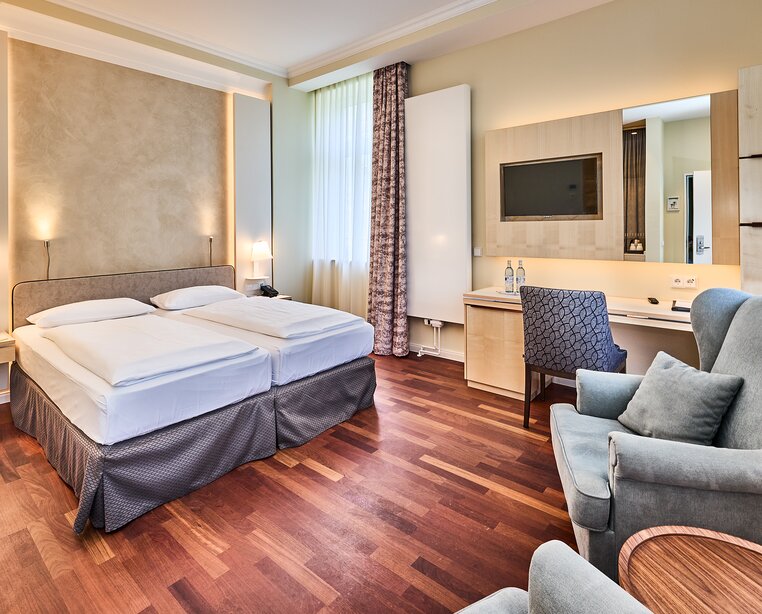 Schönes Doppelzimmer Meerblick im 4-Sterne-Superior-Hotel Ringhotel Strandblick in Kühlungsborn | © Ringhotel Strandblick