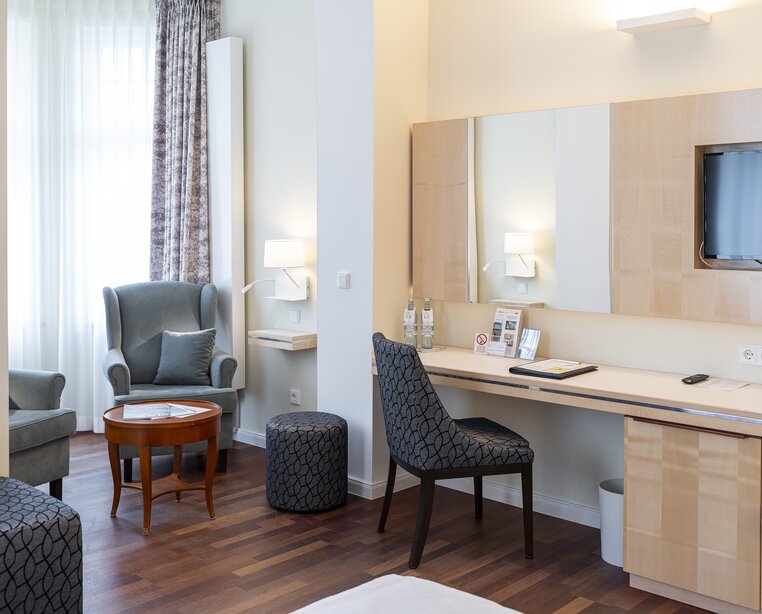 Schönes Doppelzimmer Meerblick im 4-Sterne-Superior-Hotel Ringhotel Strandblick in Kühlungsborn | © DomusImages und Ringhotel Strandblick in Kühlungsborn