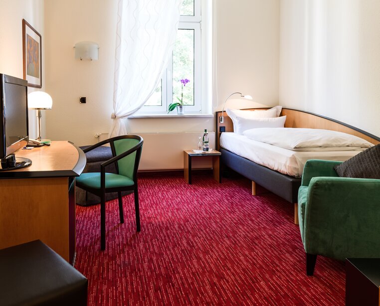 Moderne Zimmer Einrichtung im 4 Sterne Superior Ringhotel Vitalhotel ambiente in Bad Wilsnack | © Ringhotel Vitalhotel ambiente in Bad Wilsnack