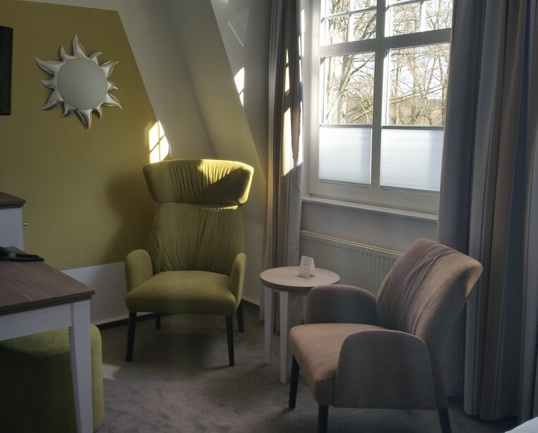 Superior Doppelzimmer im liebevoll renovierten, historischen Villengebäude des 4 Sterne Hotel Ringhotel Villa Margarete in Waren | © Ringhotel Villa Margarete in Waren