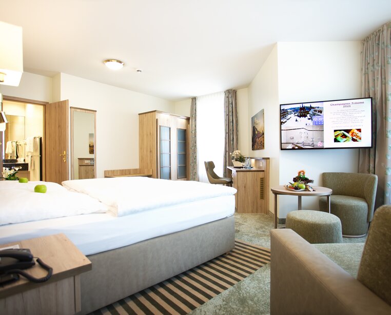 Premium- Zimmer mit Klimaanlage | © Hotel Weißer Hirsch