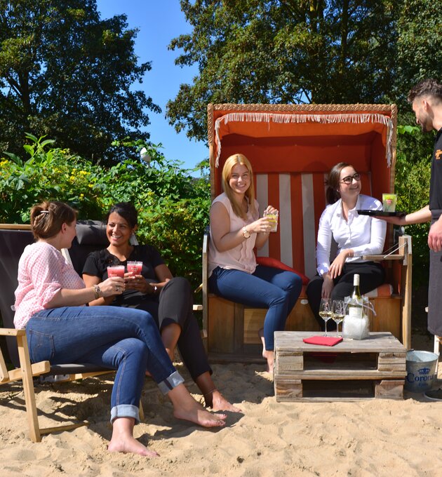 Beach chair in the Ringhotel Zweibruecker Hof in Herdecke, 4-stars hotel in the Ruhrgebiet region | © Ringhotel Zweibrücker Hof